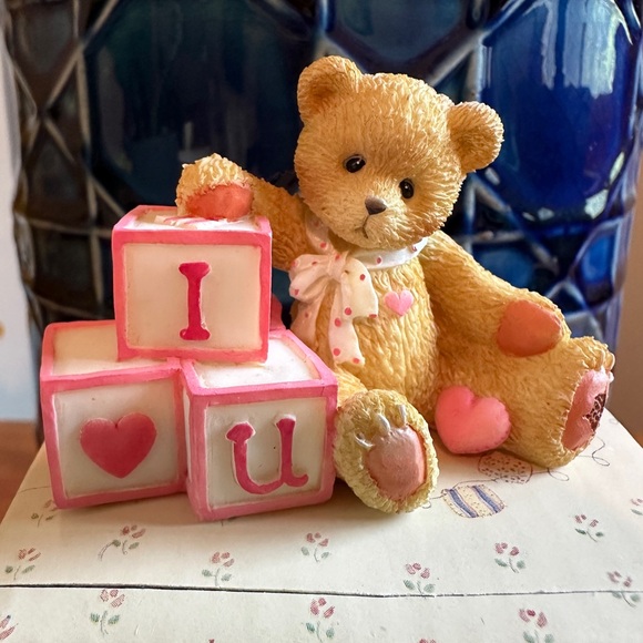 Cherished Teddies “I Love You” Bear Figurine 1996 - Picture 1 of 4